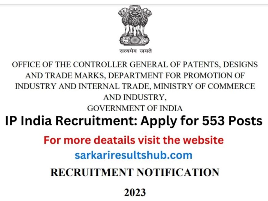 IP India Recruitment 2023