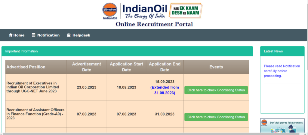 IOCL Apprentice Exam 2023