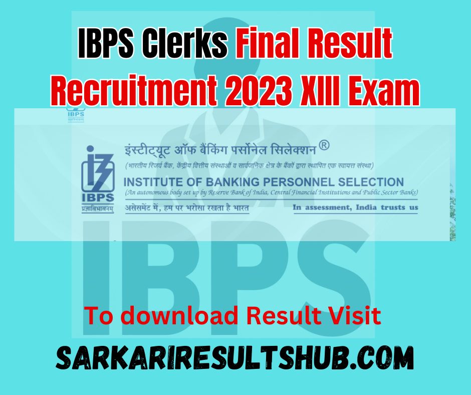 IBPS Clerks Final Results